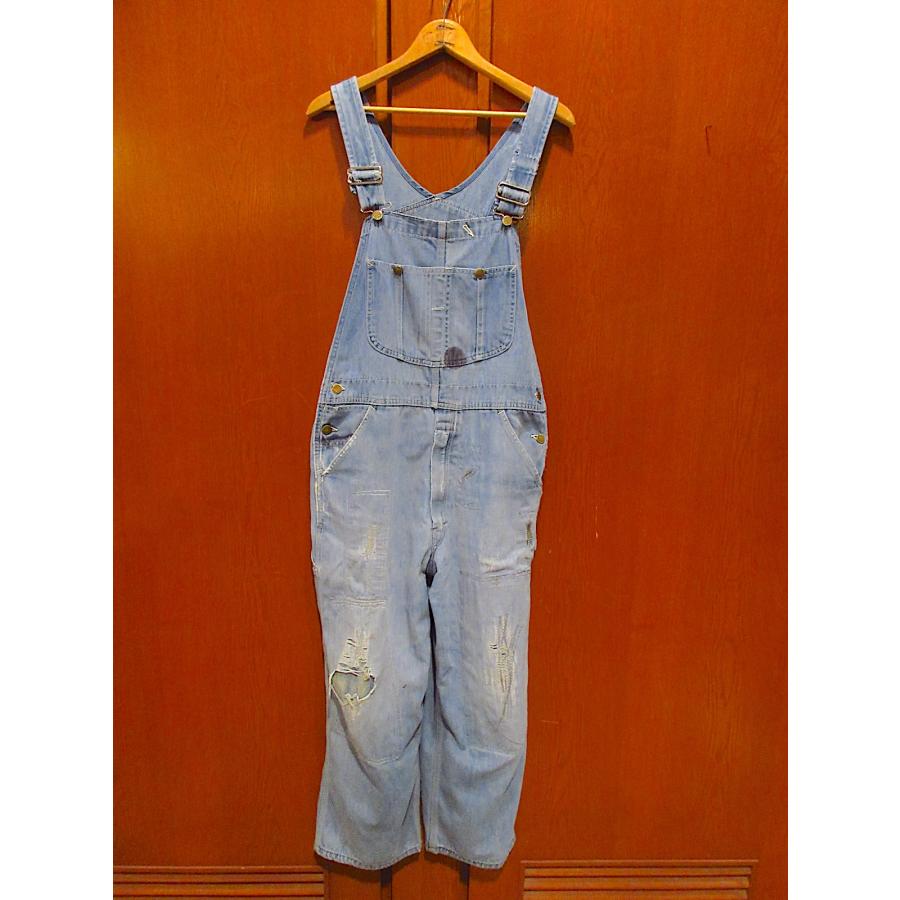 1980's SEARS デニム オーバーオール ヴィンテージ ビンテージ80's○SEARSデニムオーバーオール実寸W88cm○220915r7-m