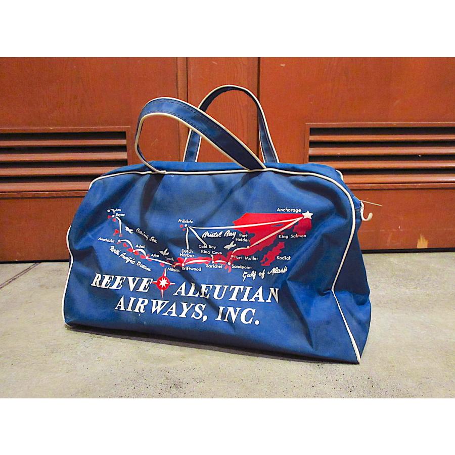 ビンテージ50's60's○REEVE ALEUTIAN AIR WAYS, INC.ボストンバッグ