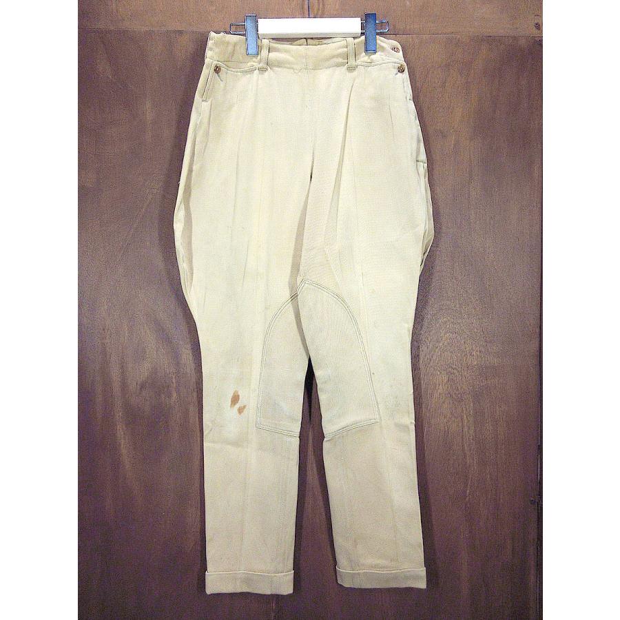 ビンテージ30's40's○REAL SPORTウィップコードジョッパーズパンツ実寸