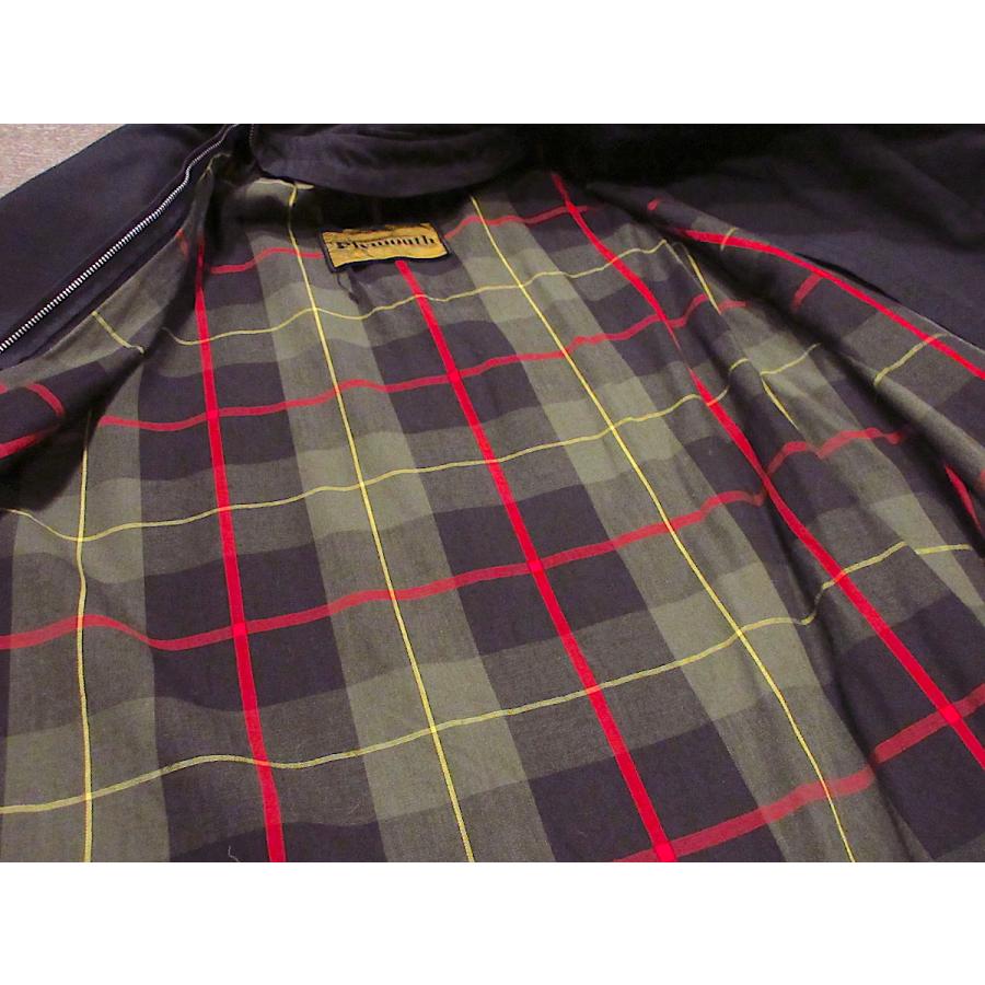 ビンテージ60's○Plymouth裏地チェックトレンチコート紺 ビンテージ60's○Plymouth裏地チェックトレンチコート紺