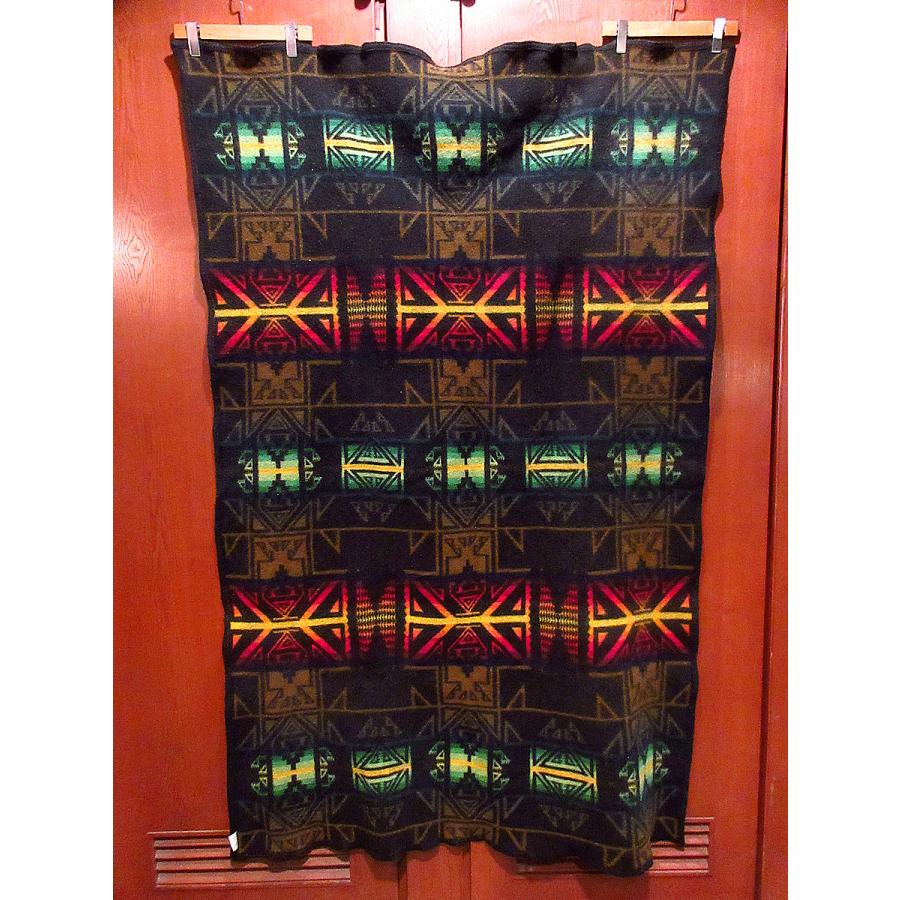 PENDLETON Beaver Stateネイティブ柄ウールブランケット size約 PENDLETON Beaver Stateネイティブ柄ウールブランケット size約