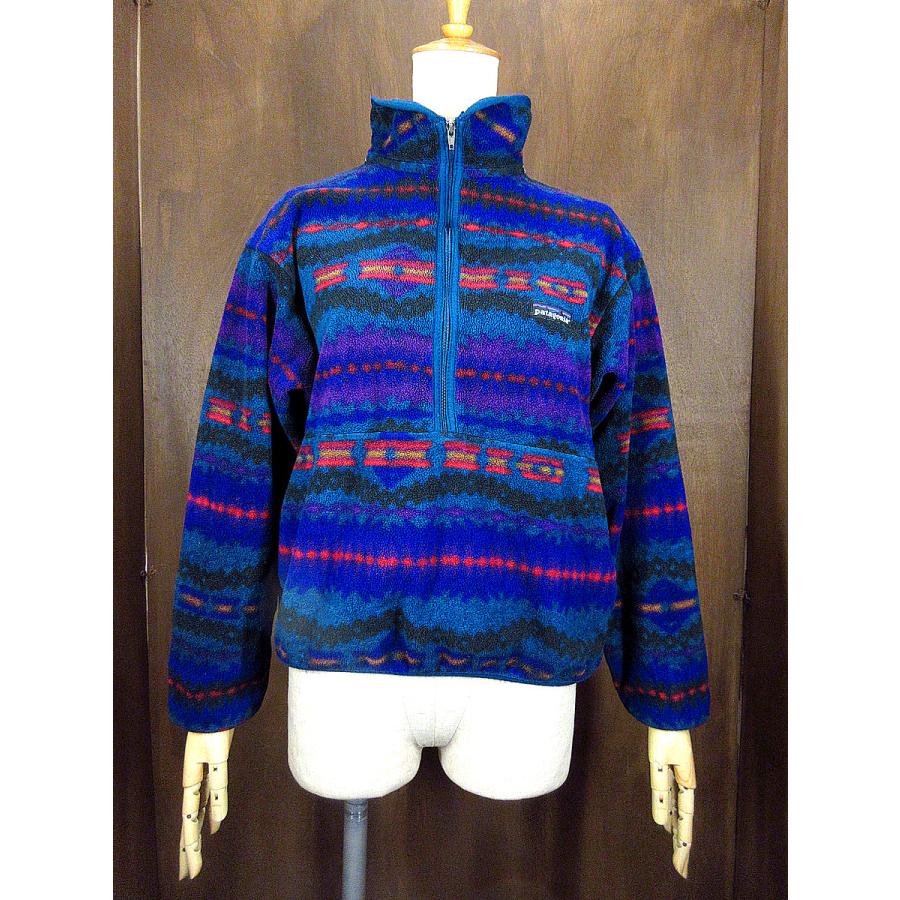 ビンテージ90's○Patagoniaキッズネイティブ柄フリースプル ビンテージ90's○Patagoniaキッズネイティブ柄フリースプル