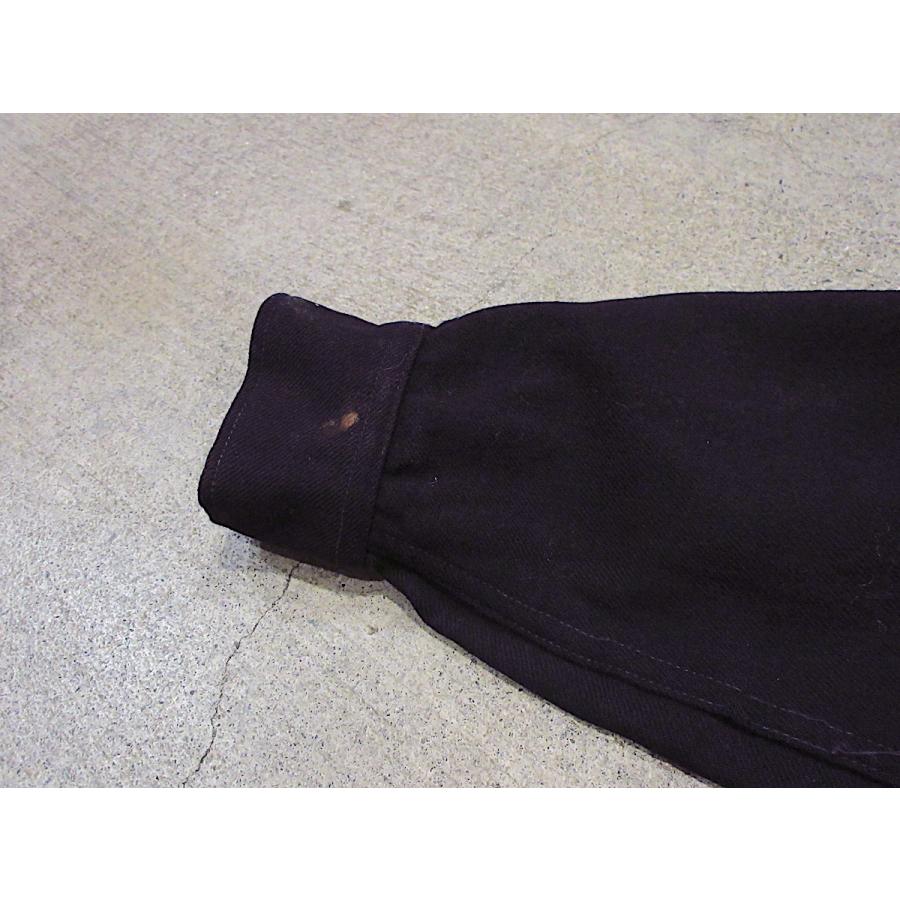 ビンテージ50's○U.S.NAVY CPOウールシャツ濃紺○230128r7-m-lssh-mlt