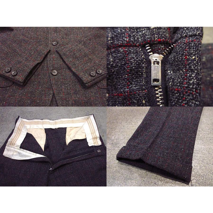 ビンテージ60's○National Tailoring Co.ネップ織り3Bスーツツーピース