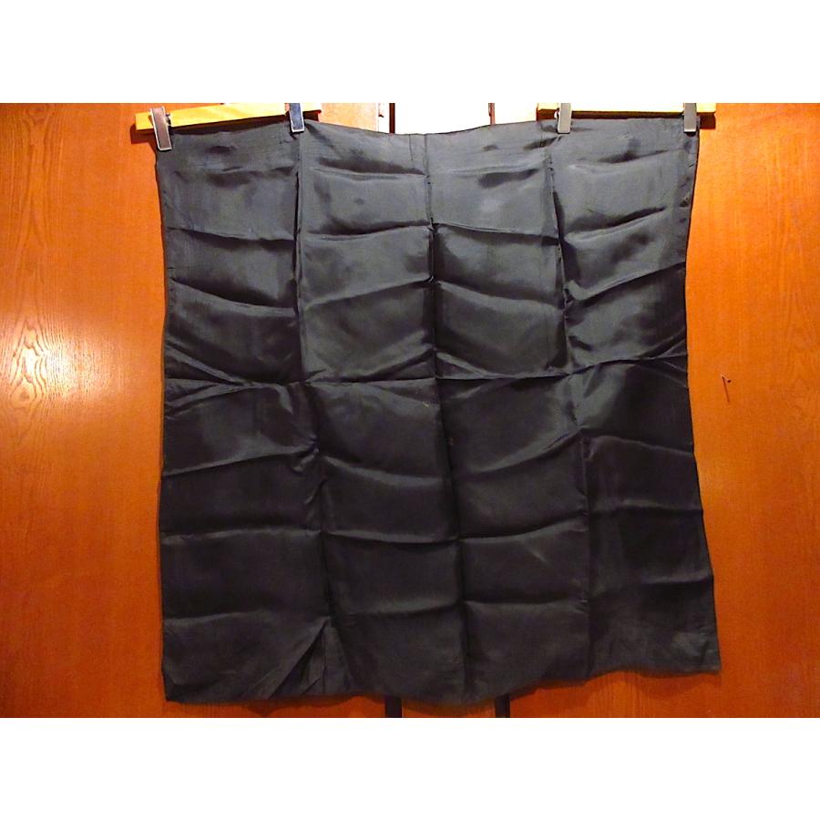 ビンテージ40's○無地スカーフ黒size 約87cm×89cm○230302c4-scf 1940s