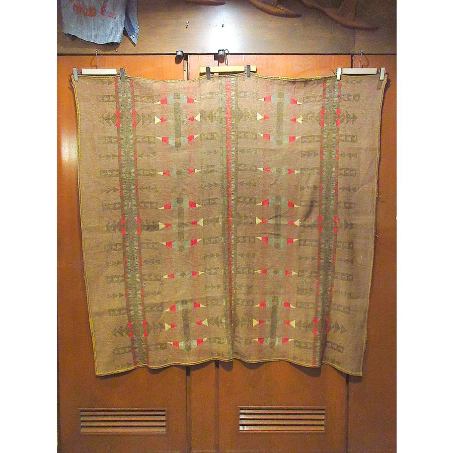 ビンテージ30's○PENDLETONネイティブ柄ウールブランケットsize ビンテージ30's○PENDLETONネイティブ柄ウールブランケットsize