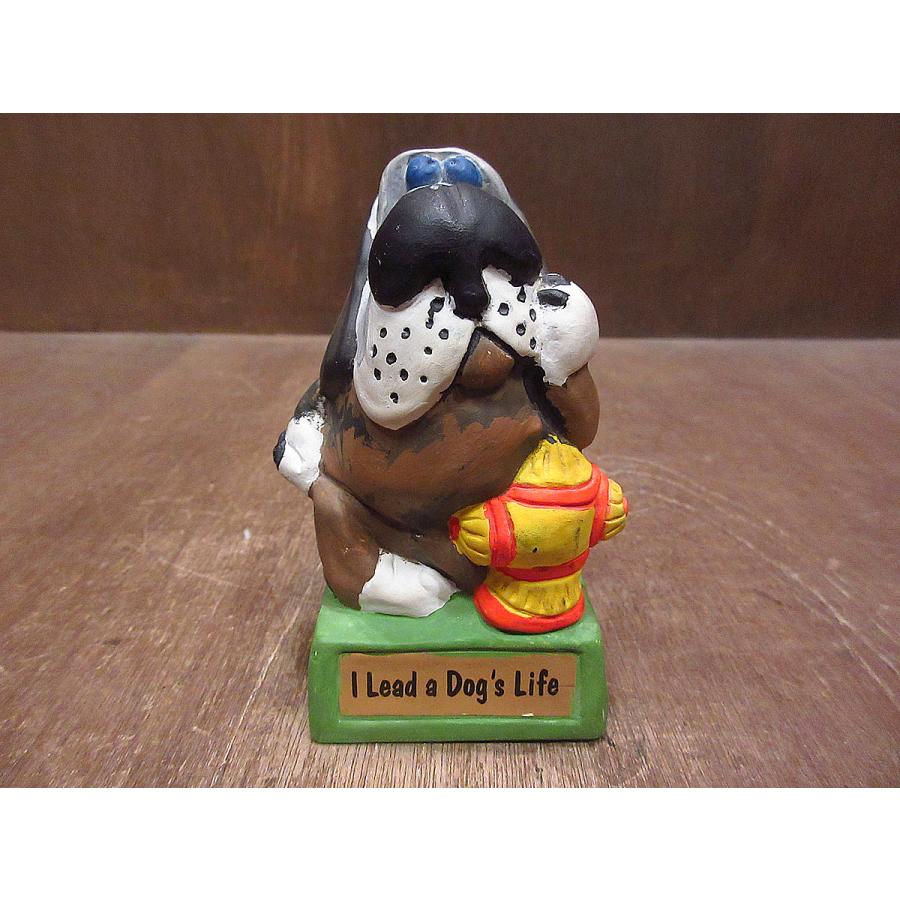 ビンテージ70's 「I Lead a Dog's Life」ドッグメッセージドール 230315i6doll犬置物オブジェ動物アニマル