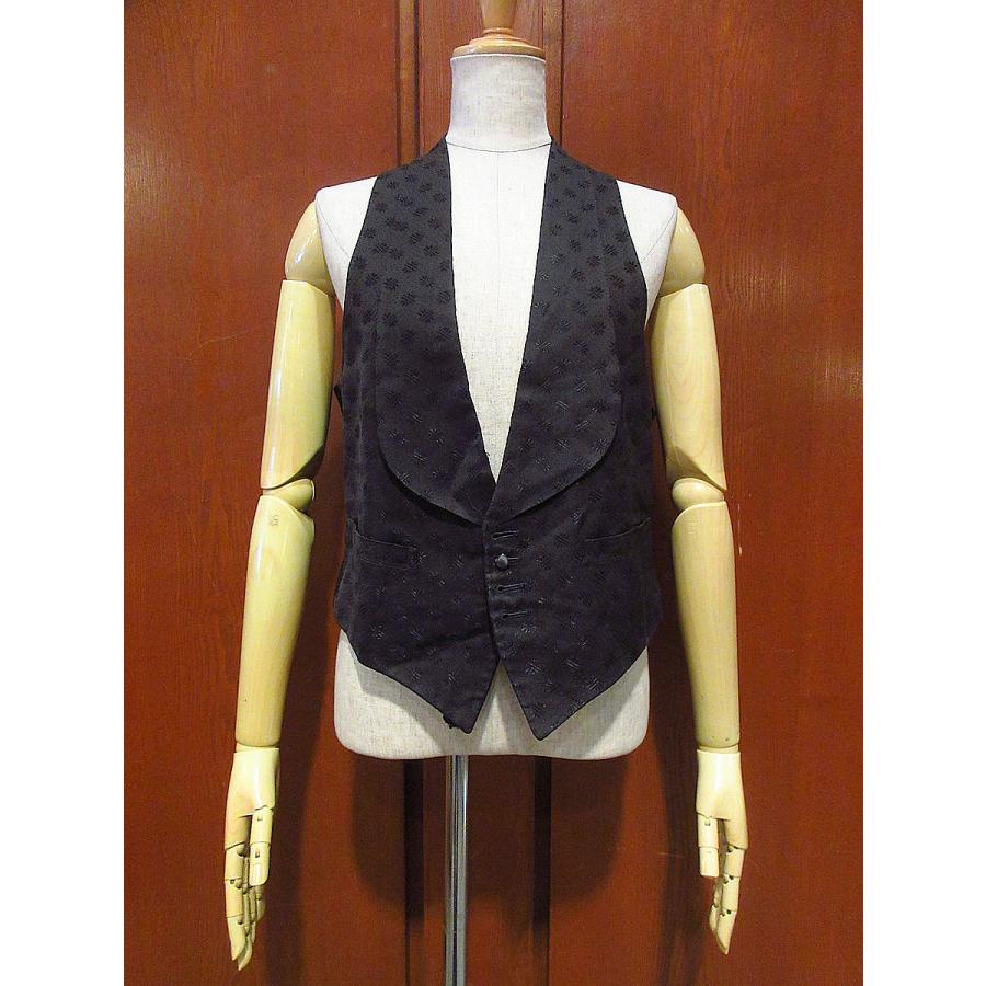 1920's 1930's フランス ヴィンテージ ショールカラー ジレ ベスト 1920's 1930's フランス ヴィンテージ ショールカラー ジレ ベスト