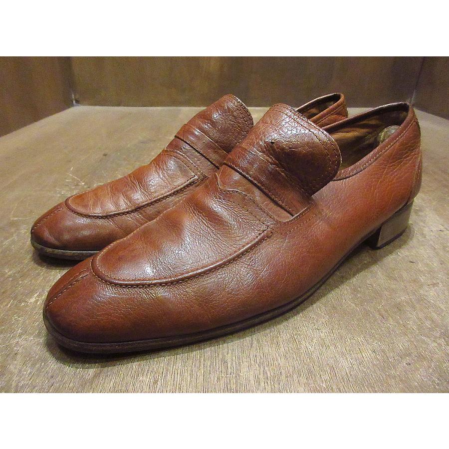 ビンテージ70's○WEYENBERG Uチップローファー茶size 12M ビンテージ70's○WEYENBERG Uチップローファー茶size 12M