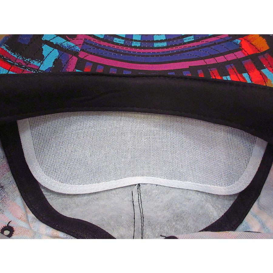 ビンテージ80's90's○DEADSTOCK CAMEO総柄スナップバックキャップ黒