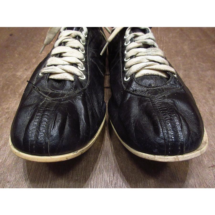 ビンテージ~60's○Wilsonレザーベースボールスパイク黒size 10