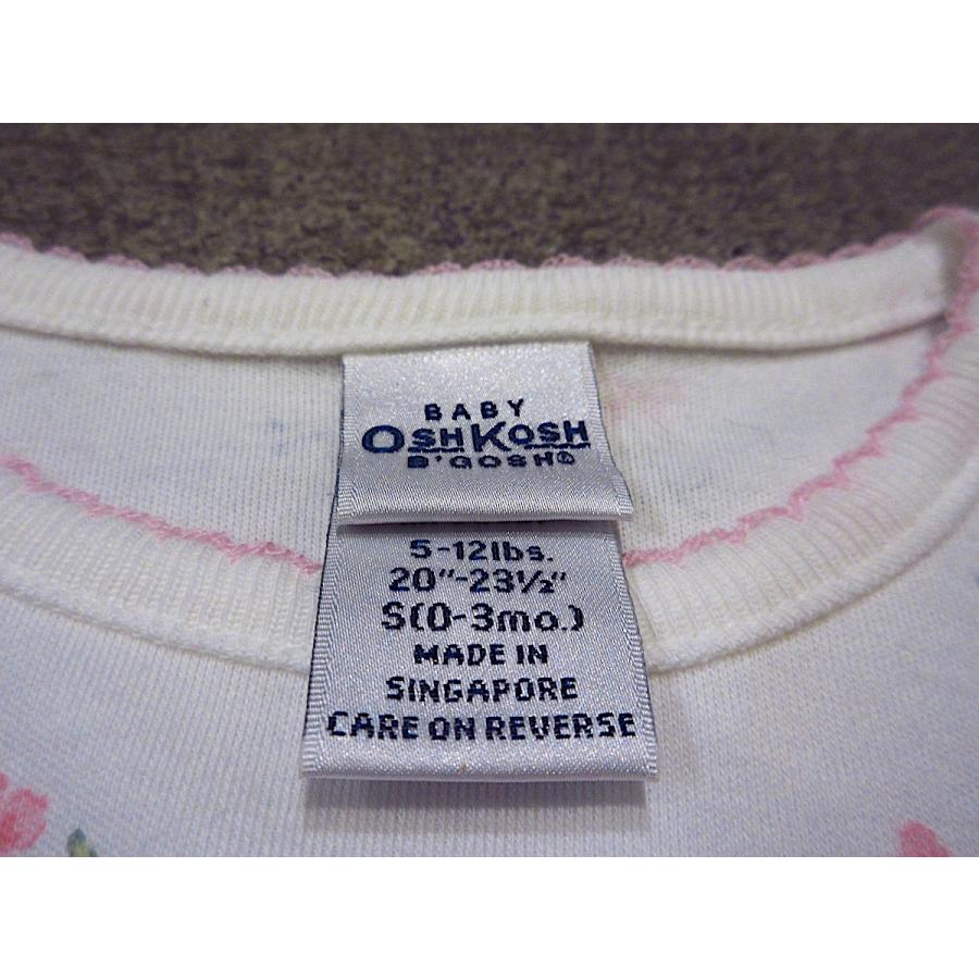 BABY OSHKOSH B'GOSH DEADSTOCKキッズ花柄半袖ロンパースsize 0-3 MONTHS●230628c5-k-all オシュコシュベビー半袖ボディ肌着｜cozyvintage｜03