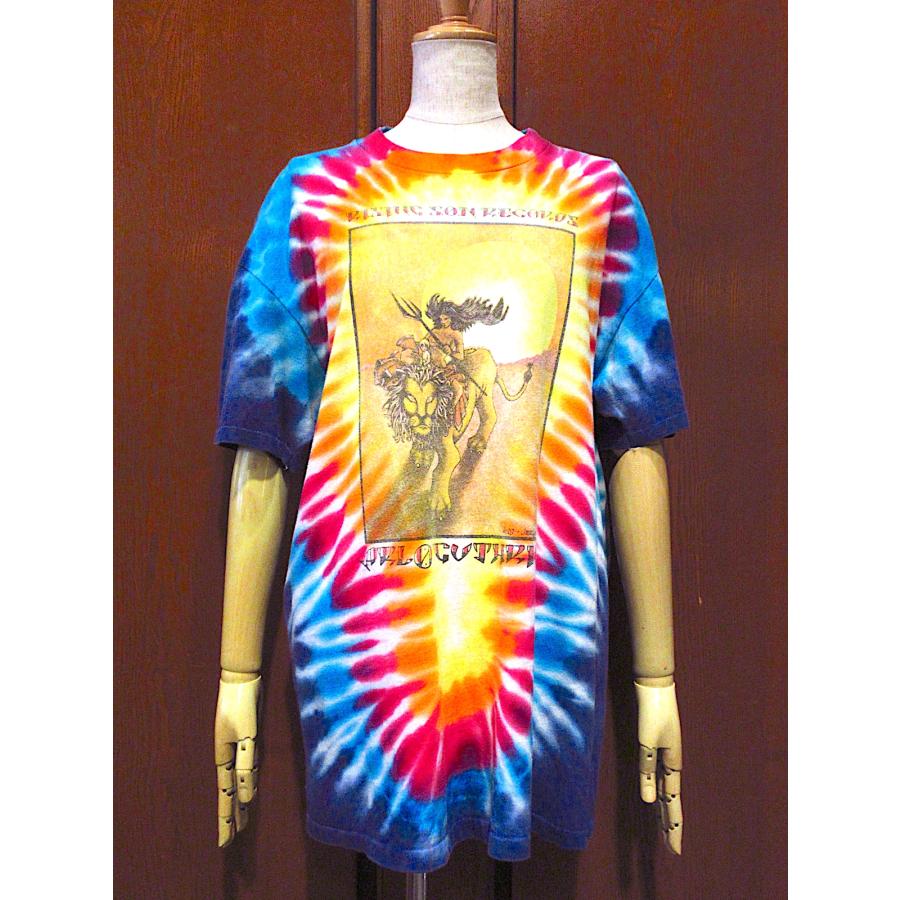 ビンテージ80's○Arlo Guthrie半袖タイダイ両面プリントTシャツsize XL