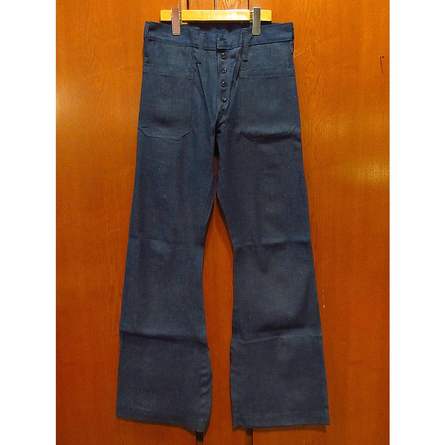 ビンテージ60's70's○DEADSTOCKボタンフライデニムセーラー ビンテージ60's70's○DEADSTOCKボタンフライデニムセーラー