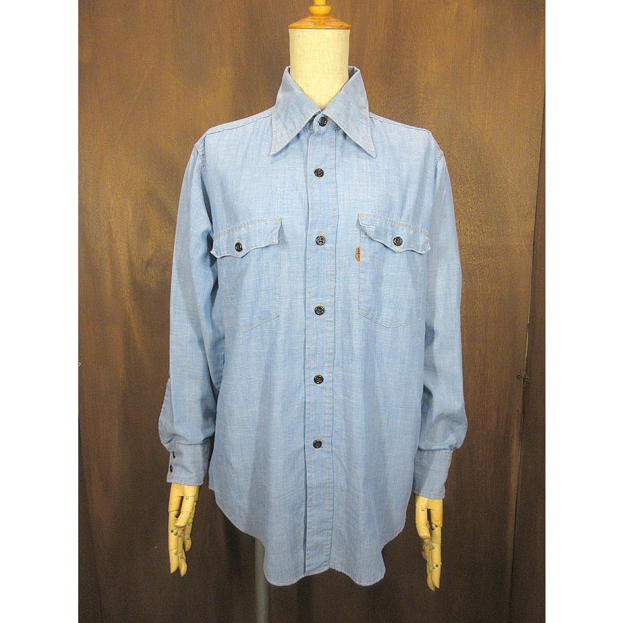 ビンテージ70's○Levi's BIG Eシャンブレーシャツsize M ビンテージ70's○Levi's BIG Eシャンブレーシャツsize M