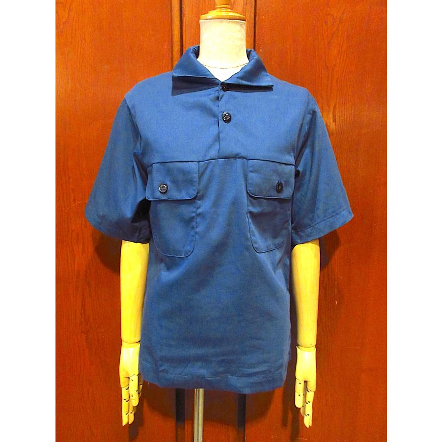 ビンテージ70's○DEADSTOCK U.S.NAVYプルオーバー半袖ユーティリティ
