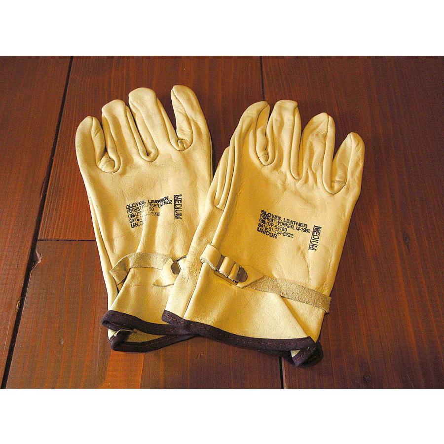 ビンテージ80's○DEADSTOCK U.S.FOREST SERVICE M-1982レザーワーク