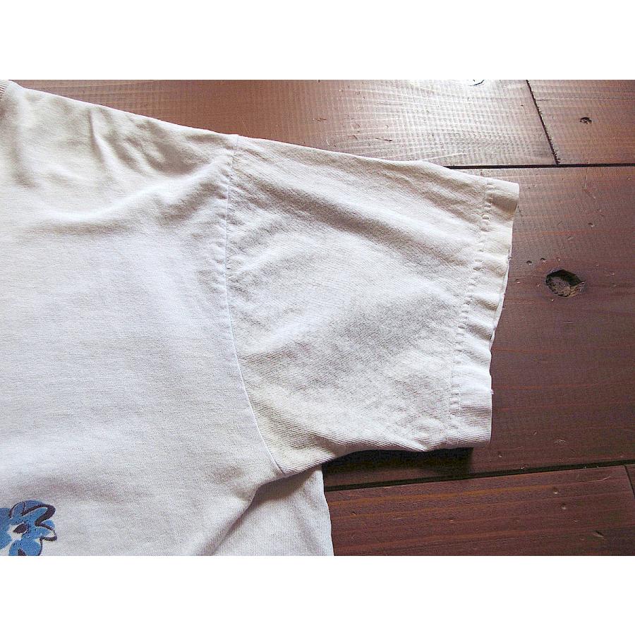 ビンテージ90's○フラワーアートプリントTシャツ白○230909k3-m ビンテージ90's○フラワーアートプリントTシャツ白○230909k3-m