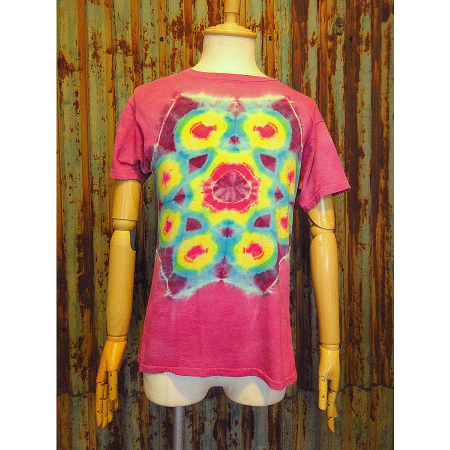 古着 ビンテージ タイダイ 毒 蛍光 ケミカル ピンク 空色 染 Tシャツ 美品 タイダイTシャツ | メンズ | 1枚 | TDT-148 | Mピンク – Tshirt.stビジネス