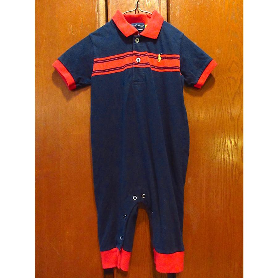Ralph Lauren○キッズ半袖ロンパース紺size M(6-12m)○230911c5-k-all
