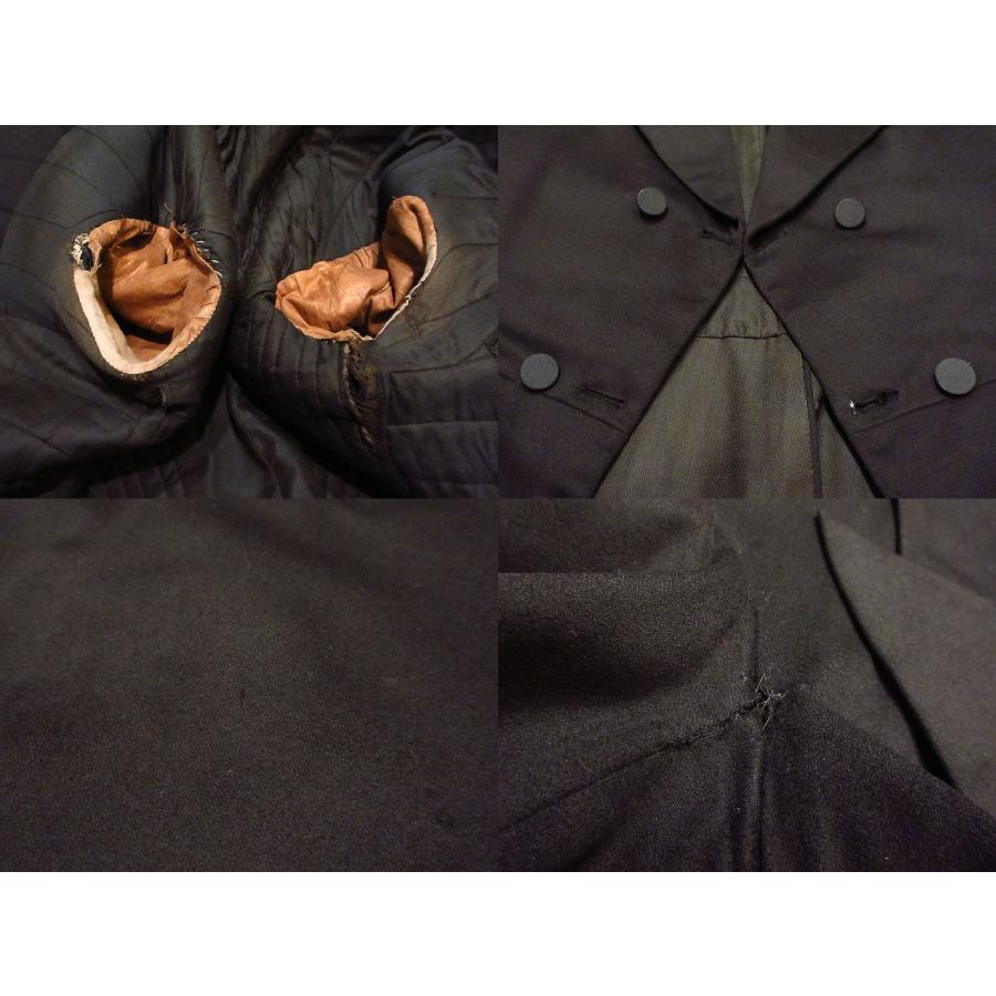 ビンテージ1870's○フロックコートセットアップスリーピース黒 ビンテージ1870's○フロックコートセットアップスリーピース黒