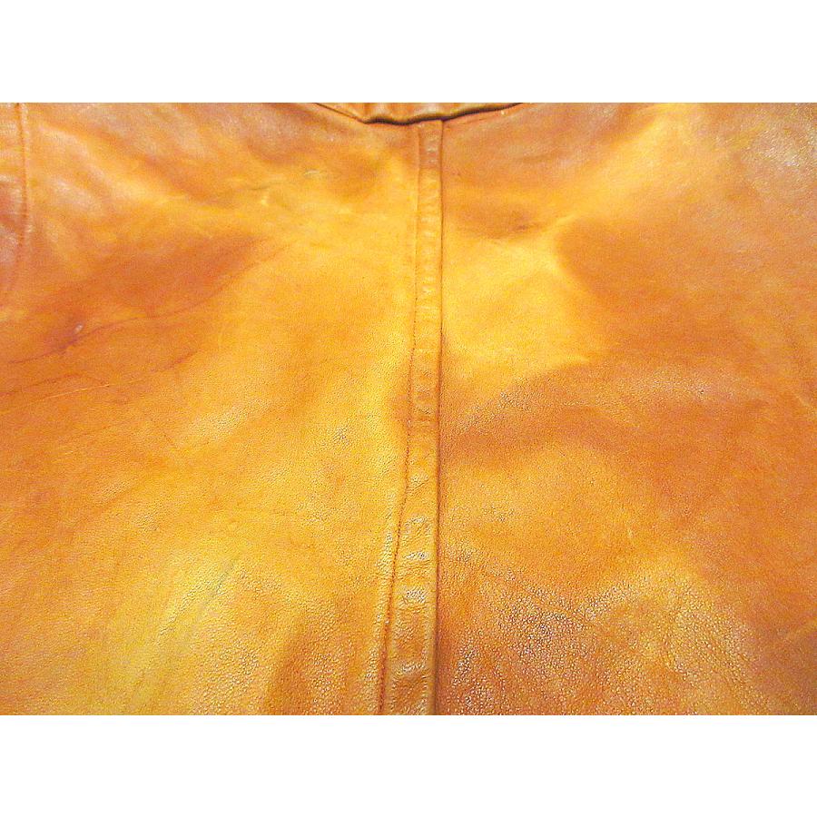 レザーベスト 50s 茶心 ヴィンテージ アメカジ ロカビリー Lesco ビンテージ60's70's○レザーベスト茶○231005j3-m-vs古着