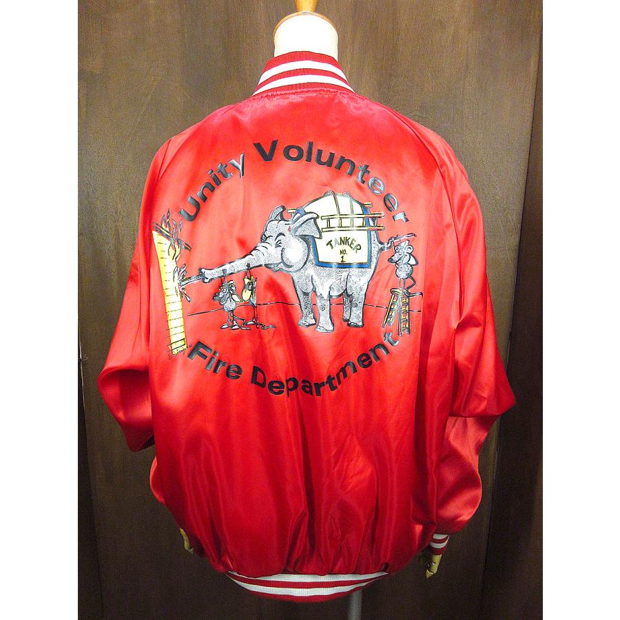 ビンテージ90's○Unity Volunteer Fire Departmentナイロンスタジアム
