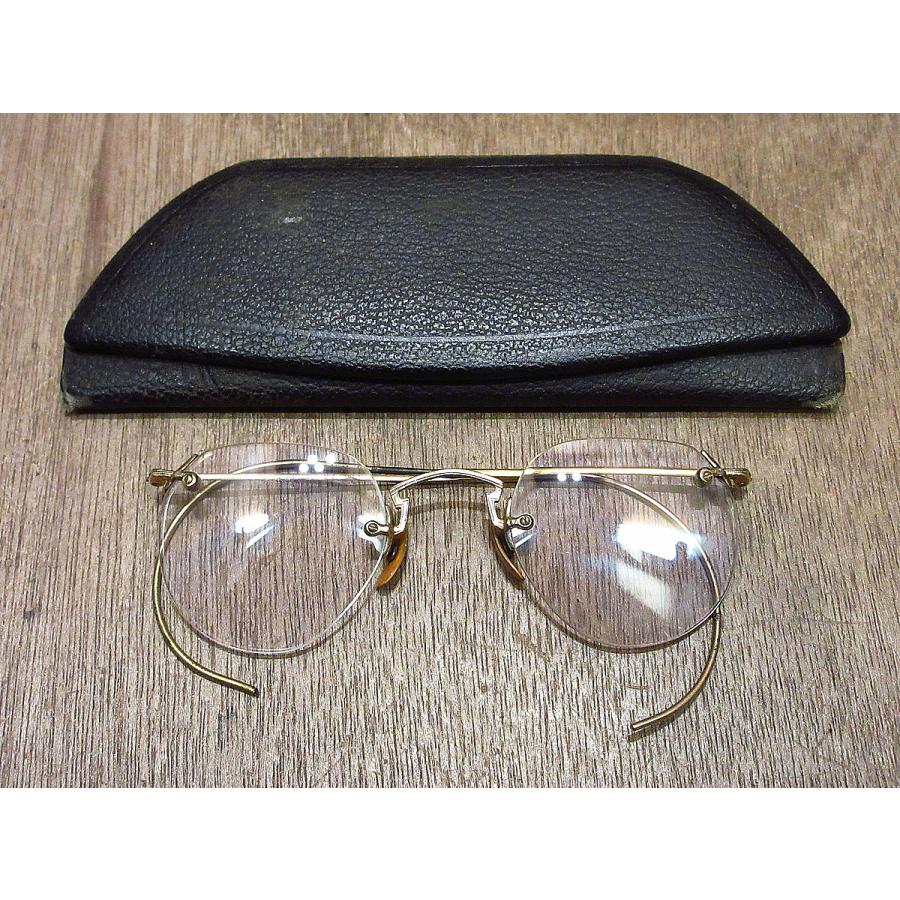 ビンテージ40's○ケース付きAmerican Optical 1/10 12KGF彫金ツー