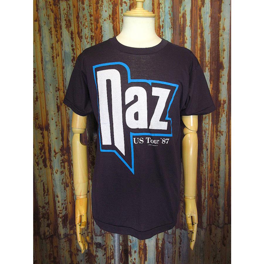 ビンテージ80's○Naz 1987年ツアーTシャツ黒size L○231022j7-m-tsh-bn