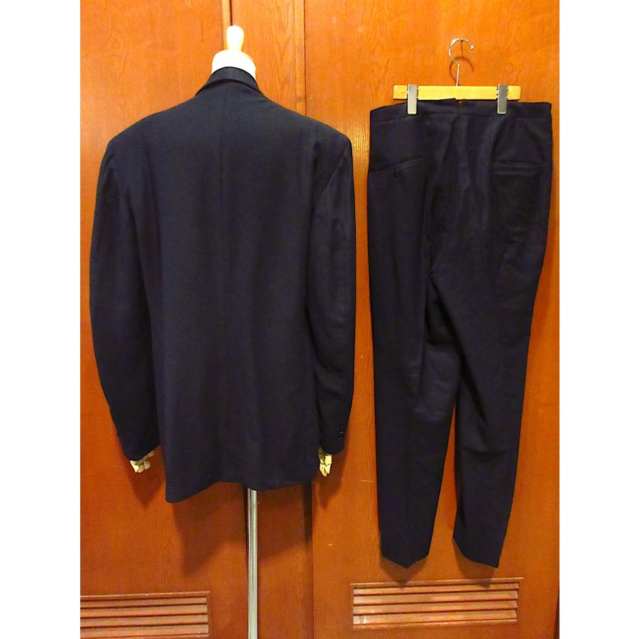 ビンテージ40's○Foreman & Clarkウールタキシードツーピース黒 ビンテージ40's○Foreman & Clarkウールタキシードツーピース黒