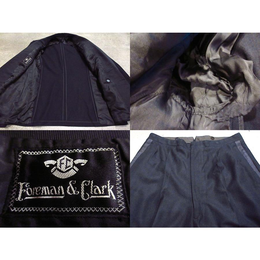 ビンテージ40's○Foreman & Clarkウールタキシードツーピース黒 ビンテージ40's○Foreman & Clarkウールタキシードツーピース黒