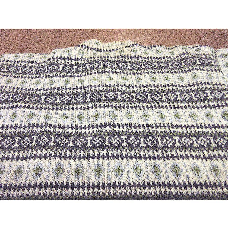 古着 ビンテージ 70s ニット セーター カーディガン ザックリ ハンドメイド 70's Sears Knit Cardigan SIZE M 70年代 シアーズ アクリルニット