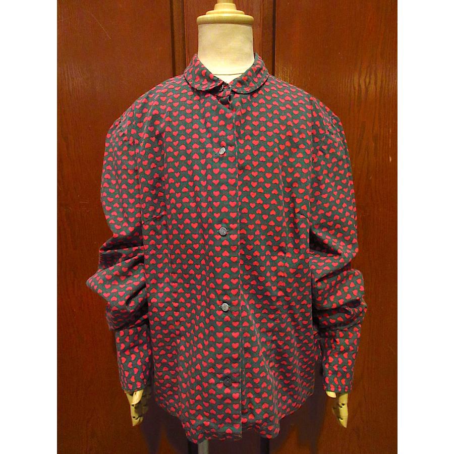ビンテージ60's70's○ORIGINAL HAMMERERキッズハート総柄長袖 ビンテージ60's70's○ORIGINAL HAMMERERキッズハート総柄長袖