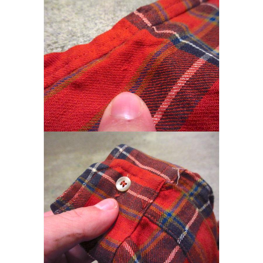 ビンテージ70's○MERCANTILEレディースチェックネルシャツsize 10