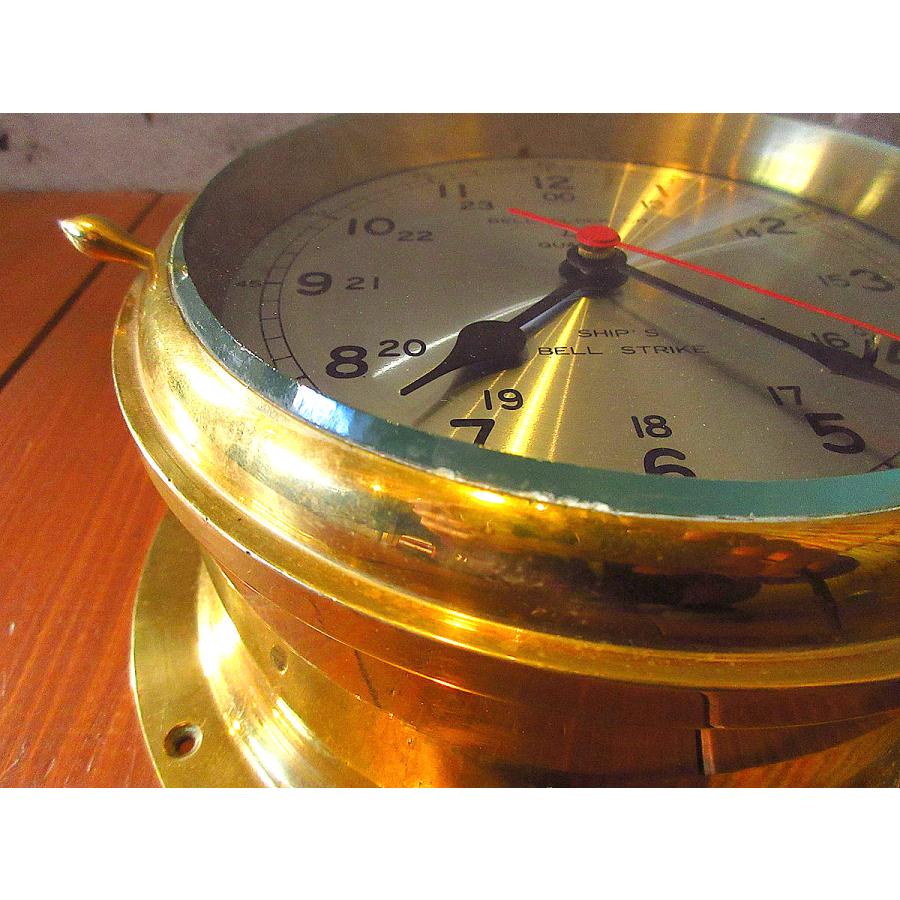 ビンテージ○BALL CLOCK CO.ブラスシップスクロック○240109k7 ビンテージ○BALL CLOCK CO.ブラスシップスクロック○240109k7