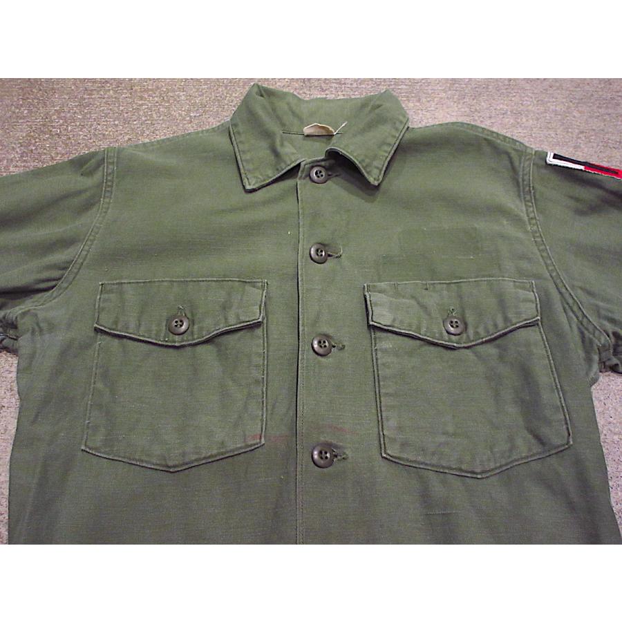 ビンテージ60's○ミリタリーOG-107コットンサテンユーティリティ
