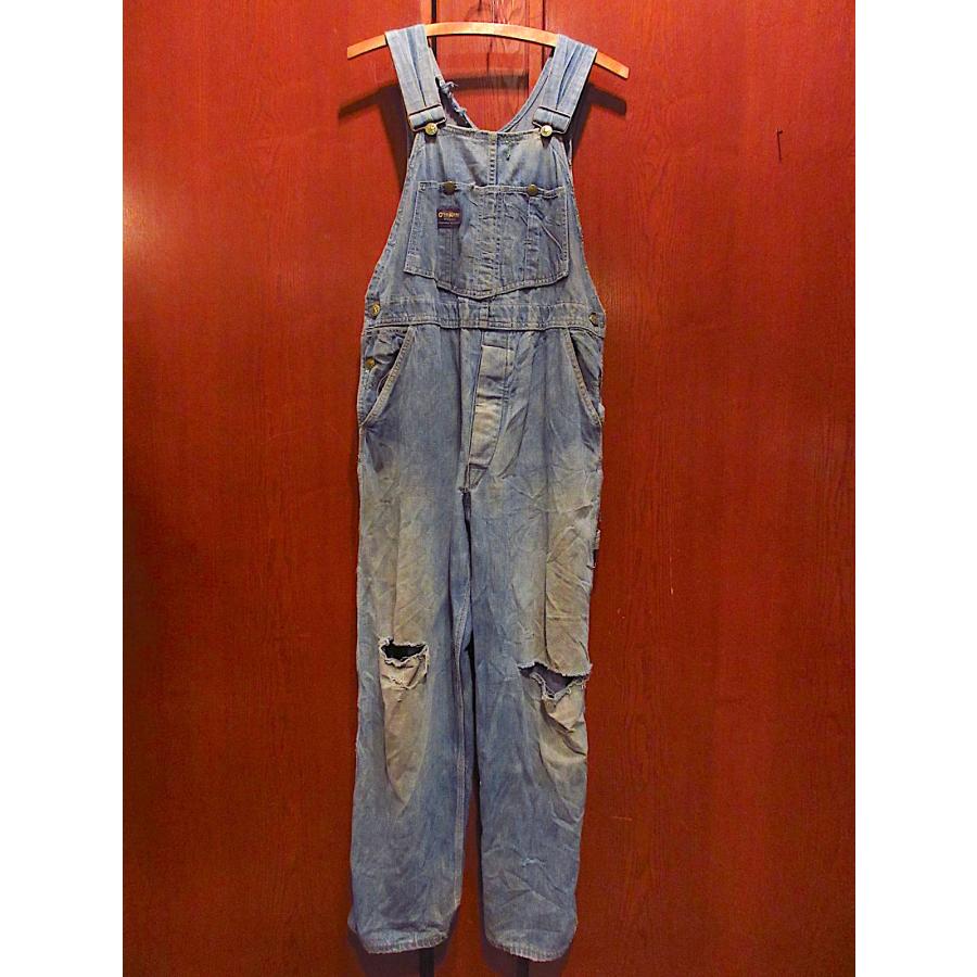 ビンテージ60's○OSHKOSHデニムオーバーオール実寸W92cm○240203m7-m