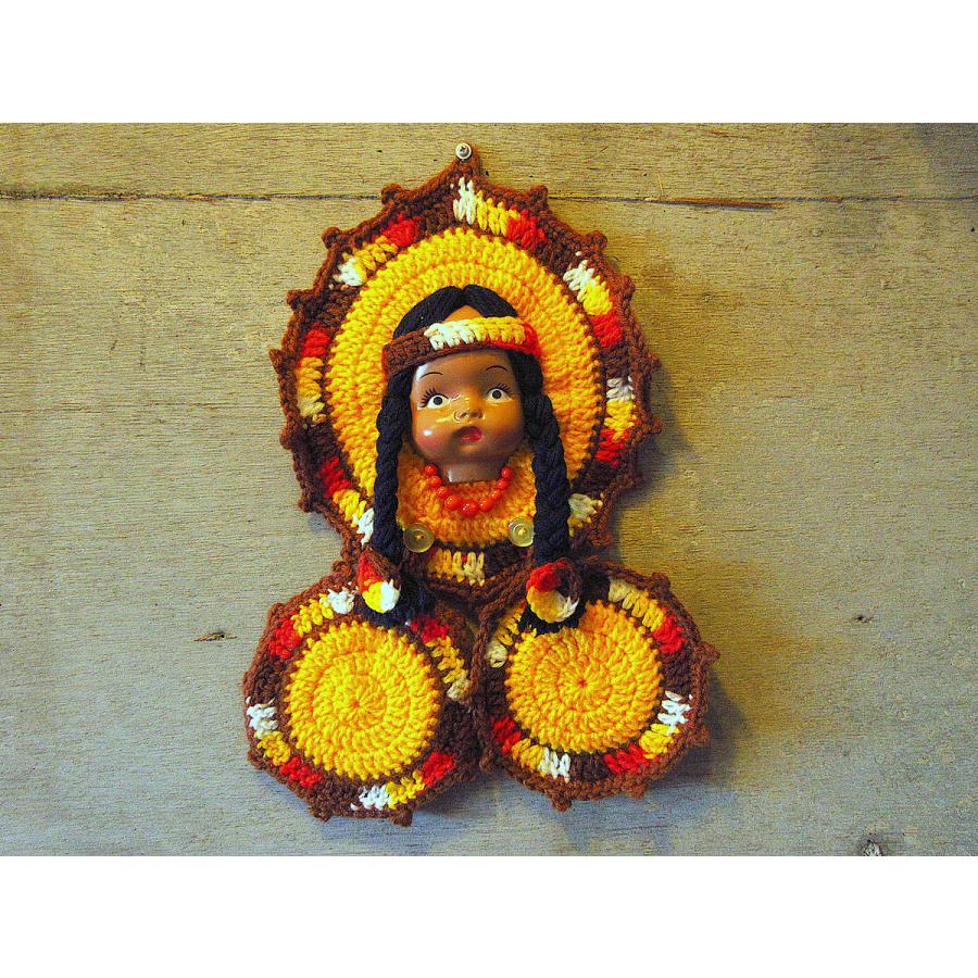 アメリカ製 織物アート 木製フレーム インディアン アメリカ製 織物アート 木製フレーム インディアン