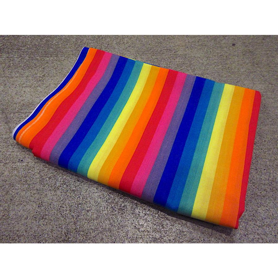 ビンテージ○レインボーファブリックsize 約245cm ×約115cm○240314c7