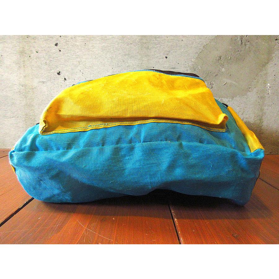 ビンテージ90’s●ナイロンバックパック水色×黄●240406k6-bag-bp 1990sリュックサックかばん｜cozyvintage｜03