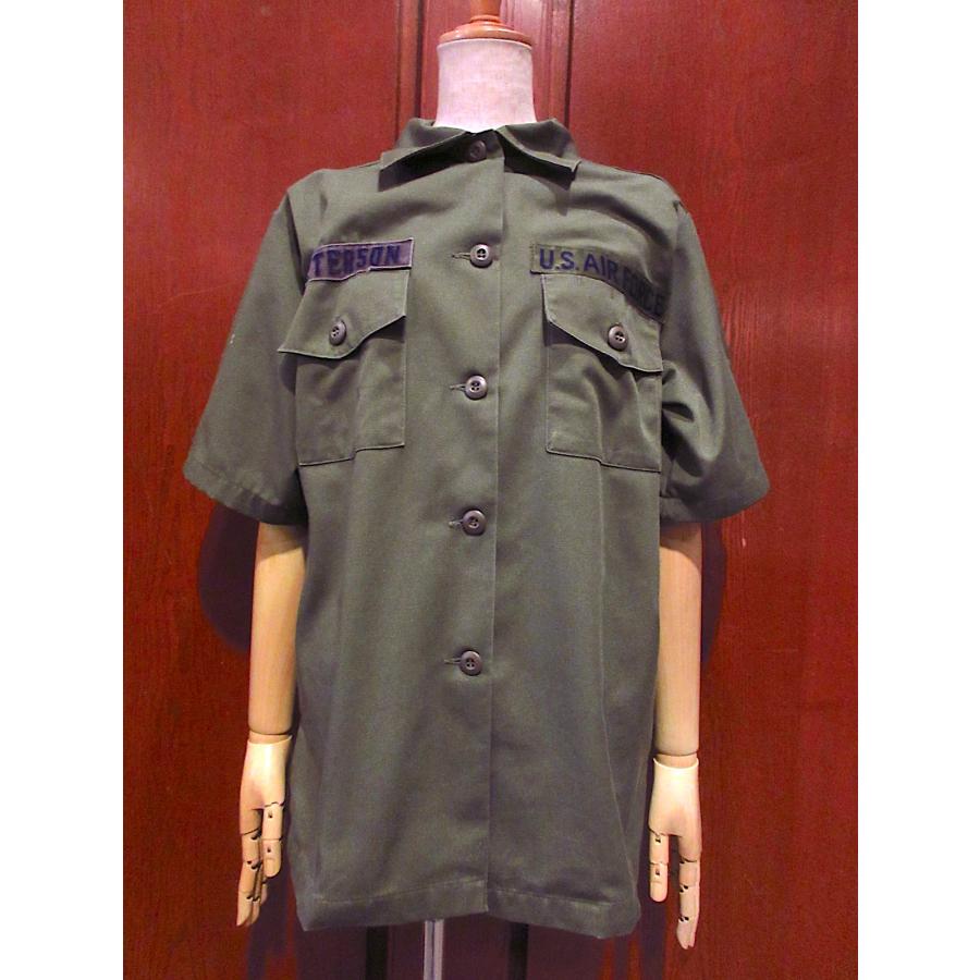 ビンテージ80's○レディースUSAF半袖ユーティリティシャツsize