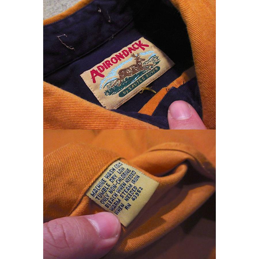 ビンテージ90's○ADIRONDACKコットンボタンダウンシャツマスタード