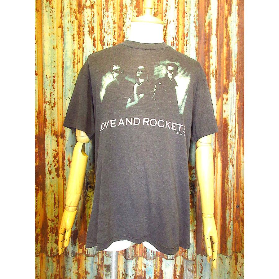 ビンテージ80's○LOVE AND ROOKETS 1989年ツアーTシャツ黒○240517k2-m