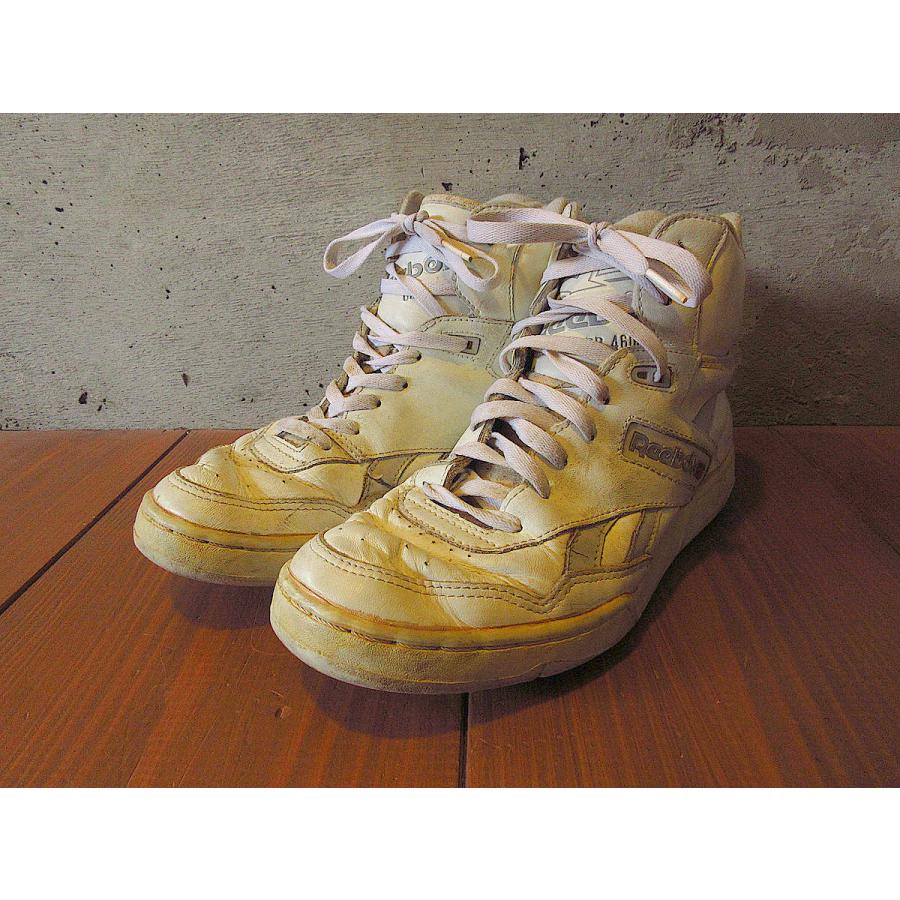 ビンテージ90's○Reebokハイカットスニーカー白size US 8○240526j6-m