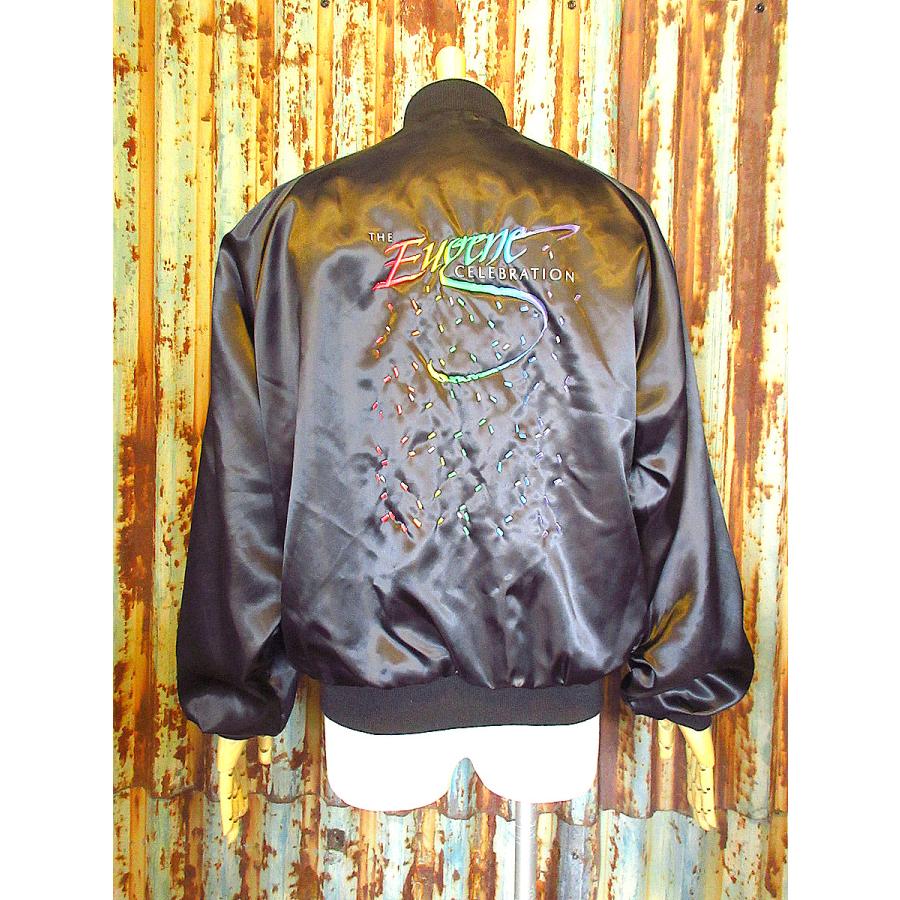 ビンテージ80's90's○Dunbrookeナイロンスタジアムジャケット黒size L