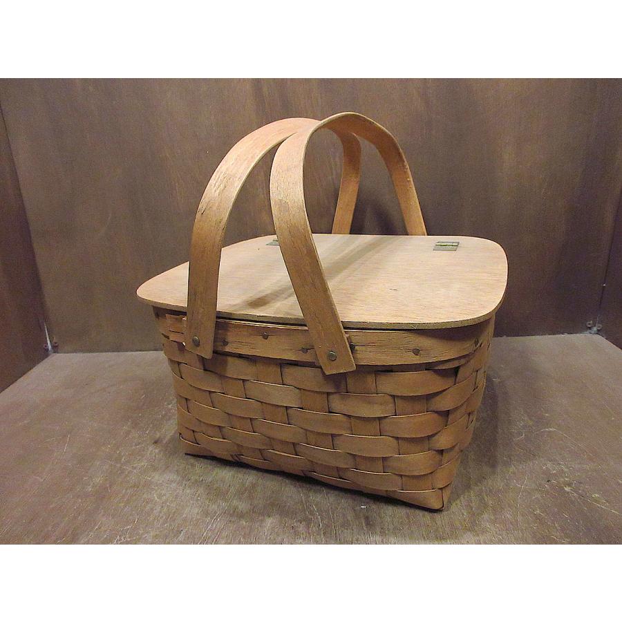 アンティーク 籠 ピクニック キャンプ レア 当時物 目指せおしゃれ