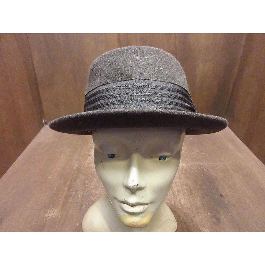 ビンテージ50's60's○EMERSONフェドラハット茶○240719i2-m-ht