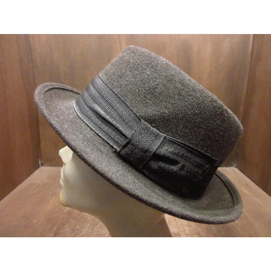 ビンテージ50's60's○EMERSONフェドラハット茶○240719i2-m-ht