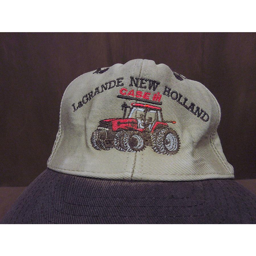 ビンテージ90's○La GRANDE NEW HOLLAND刺繍入りスナップバック ビンテージ90's○La GRANDE NEW HOLLAND刺繍入りスナップバック