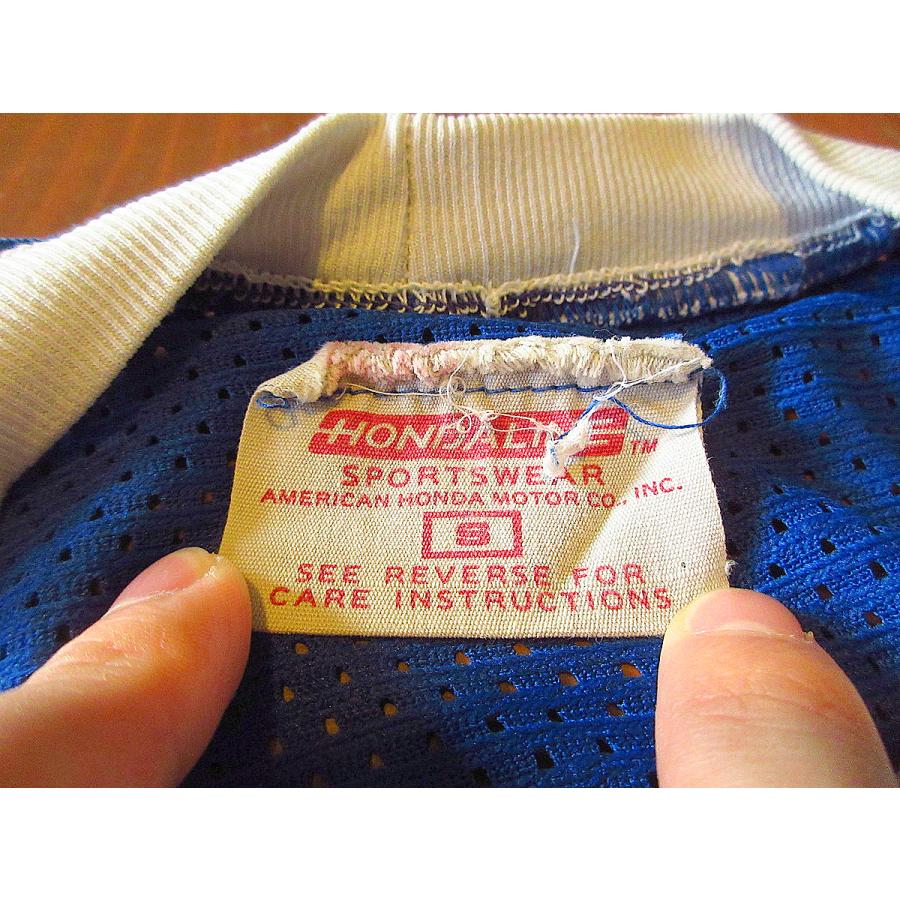 USA製 HONDA　トリコロールカラー　ビッグプリント　ジャージ素材ロンT USA製 HONDA トリコロールカラー ビッグプリント ジャージ素材